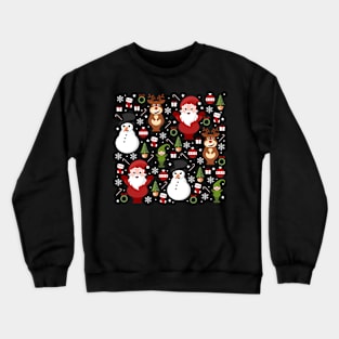 Merry Christmas cartoon pattern Crewneck Sweatshirt